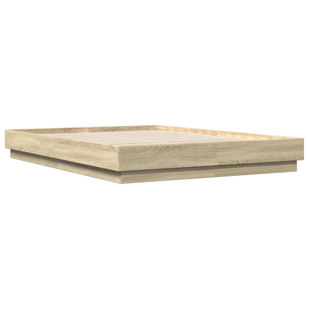Bed Frame without Mattress Sonoma Oak 150x200 cm King Size