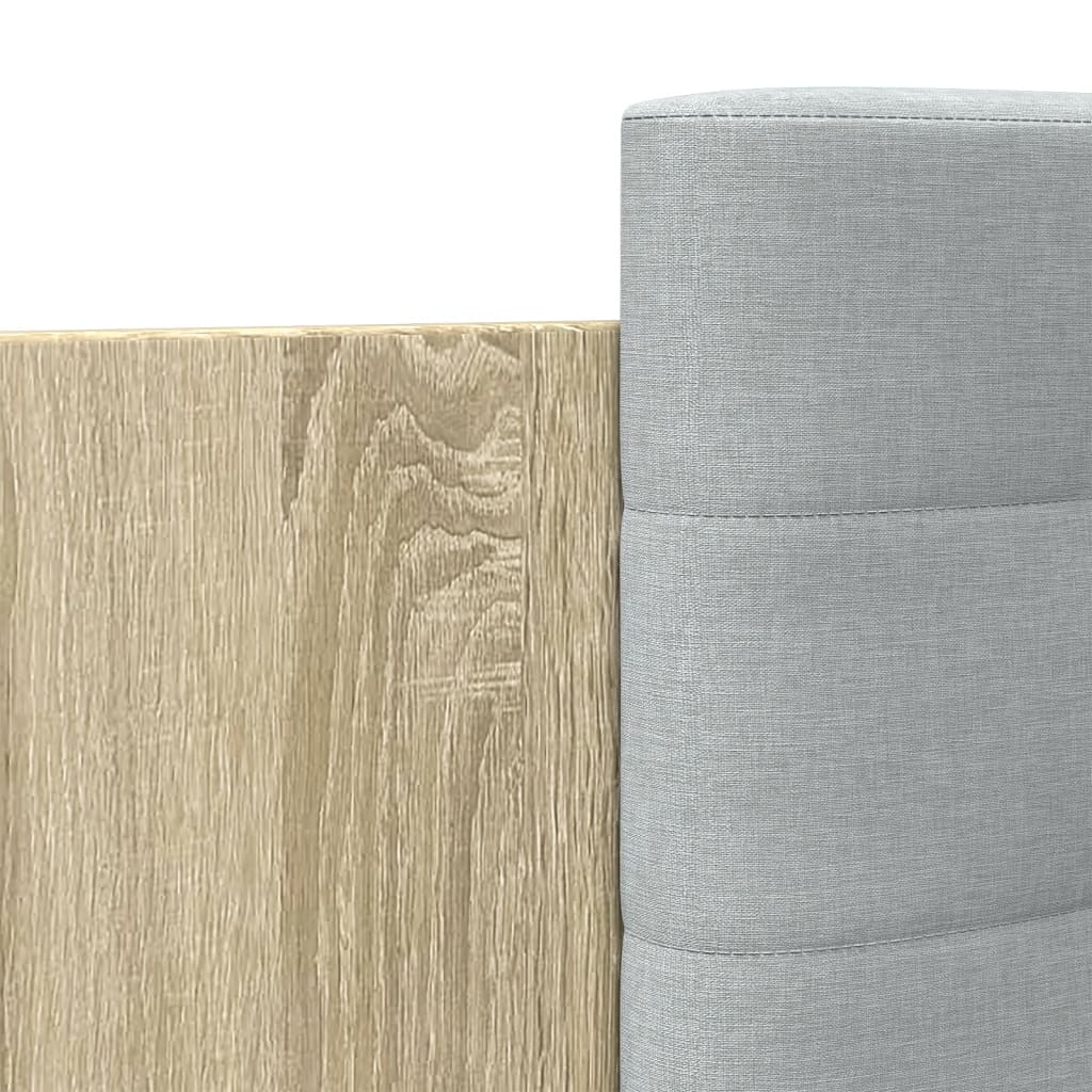 Bed Frame without Mattress Sonoma Oak 140x200 cm