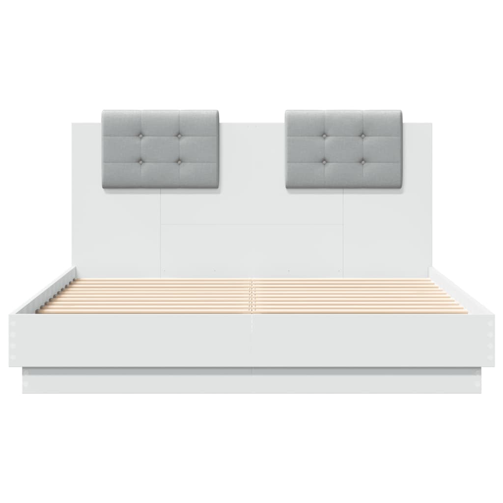 Bed Frame without Mattress White 135x190 cm Double