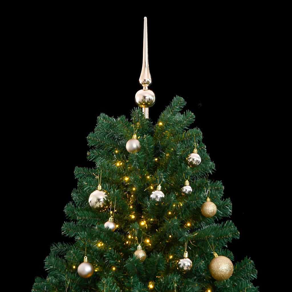 Artificial Hinged Christmas Tree 300 LEDs & Ball Set 240 cm
