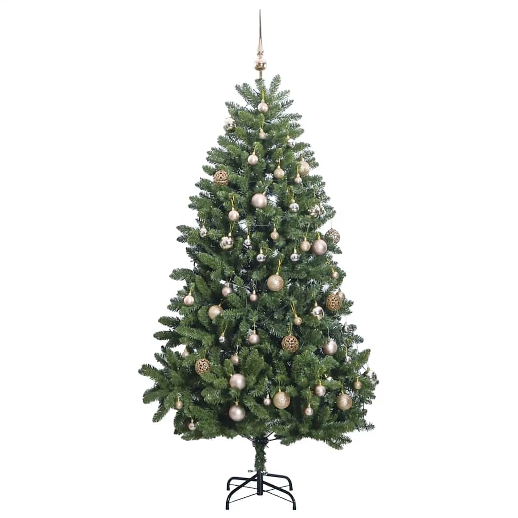 Artificial Hinged Christmas Tree 300 LEDs & Ball Set 300 cm