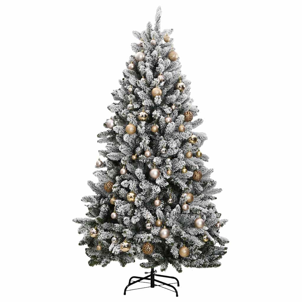 Artificial Hinged Christmas Tree 300 LEDs & Ball Set 240 cm