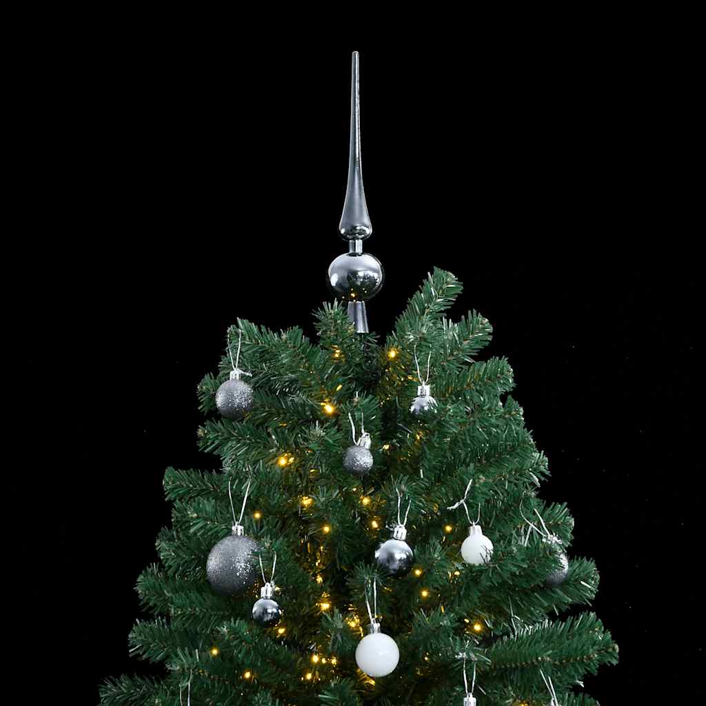 Artificial Hinged Christmas Tree 300 LEDs & Ball Set 180 cm