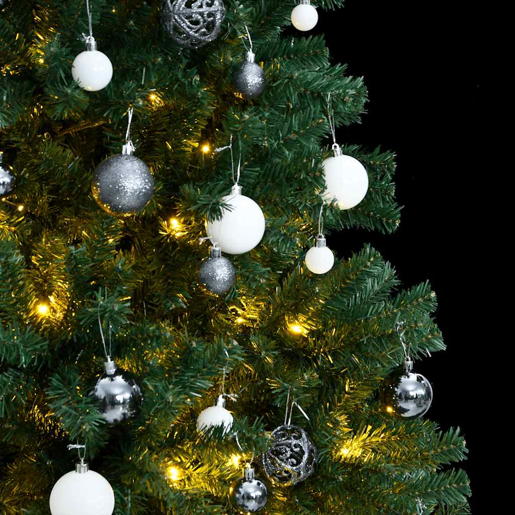 Artificial Hinged Christmas Tree 300 LEDs & Ball Set 210 cm