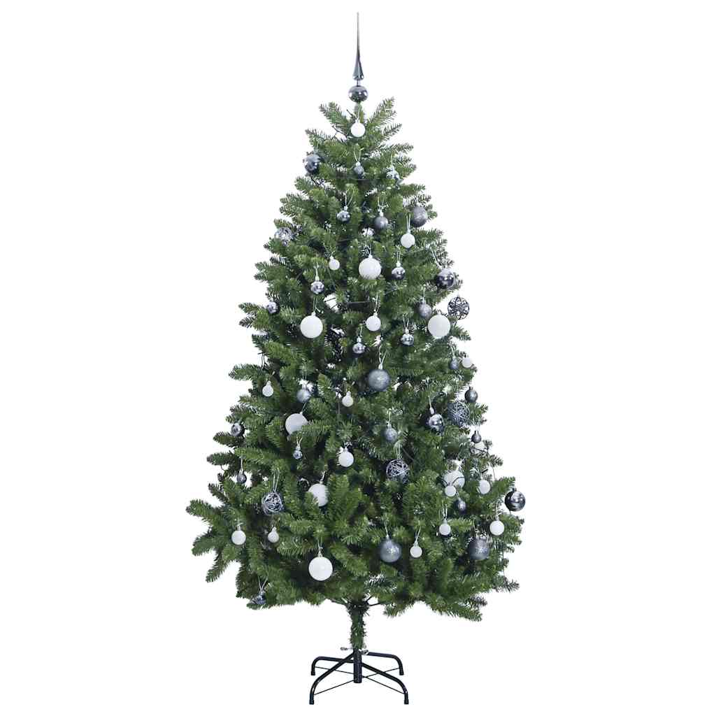 Artificial Hinged Christmas Tree 300 LEDs & Ball Set 270 cm