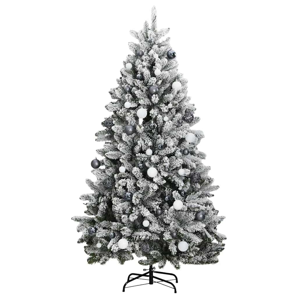 Artificial Hinged Christmas Tree 300 LEDs & Ball Set 240 cm