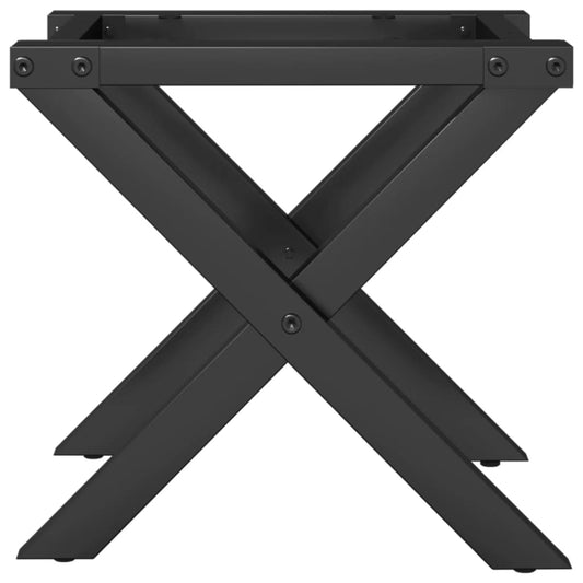 Coffee Table Legs X-Frame 30X30X33 Cm Steel