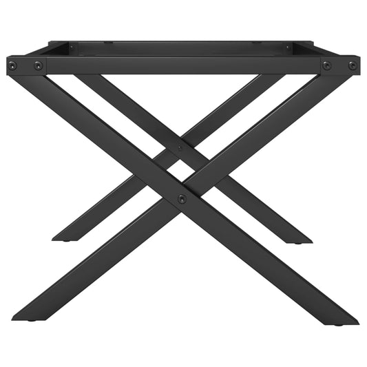 Coffee Table Legs X-Frame 60X40X38 Cm Steel