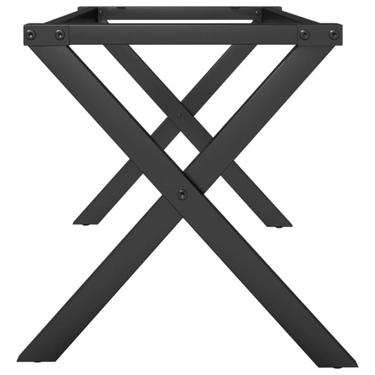 Coffee Table Legs X-Frame 70X30X43 Cm Steel