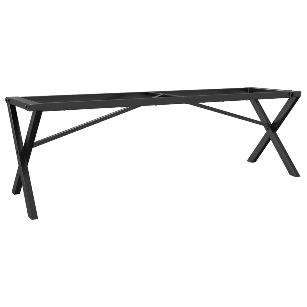 Coffee Table Legs X-Frame 140X30X43 Cm Steel