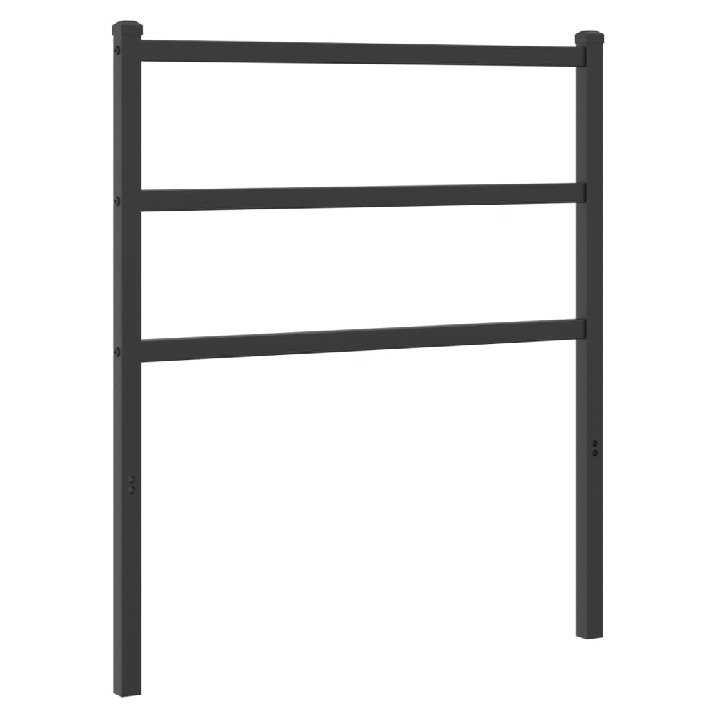 Metal Headboard Black 75 cm