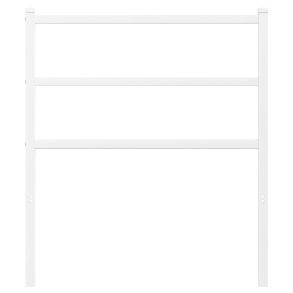 Metal Headboard White 75 cm