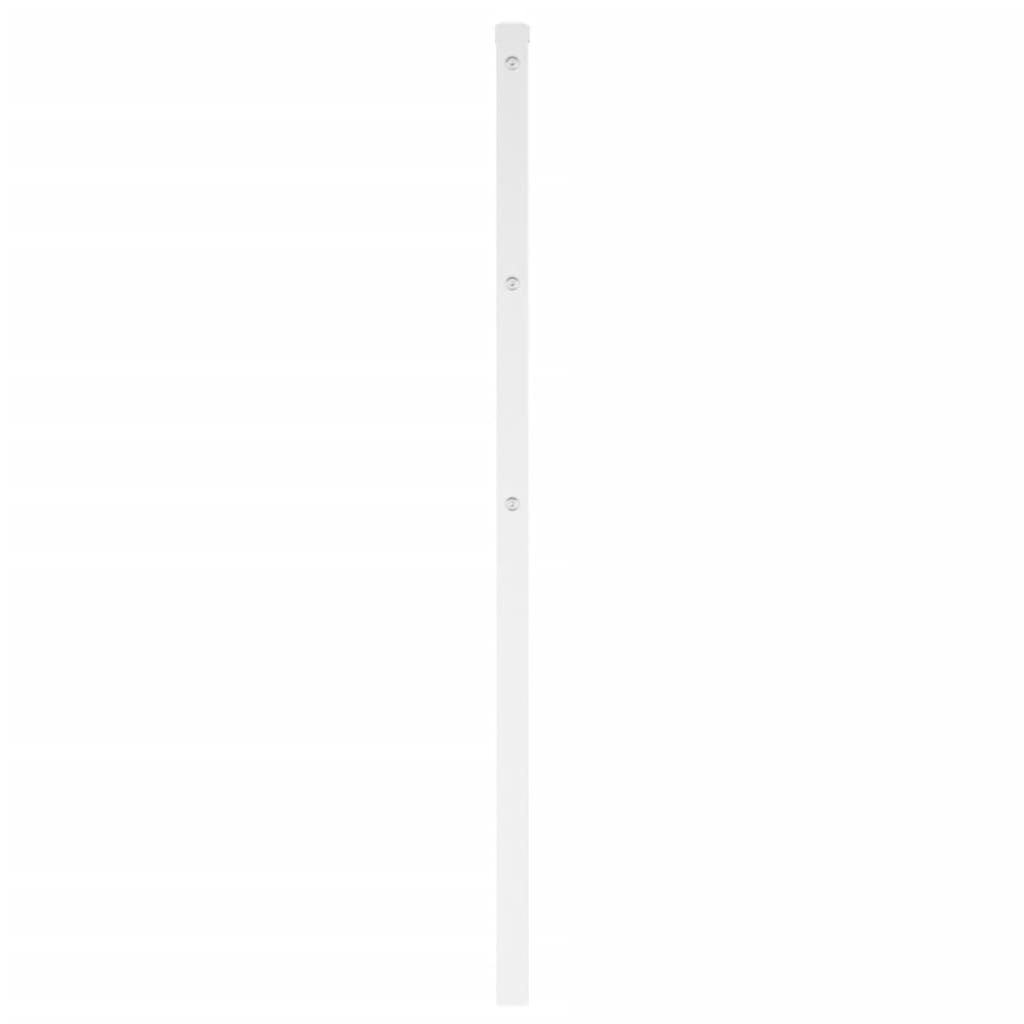 Metal Headboard White 135 cm