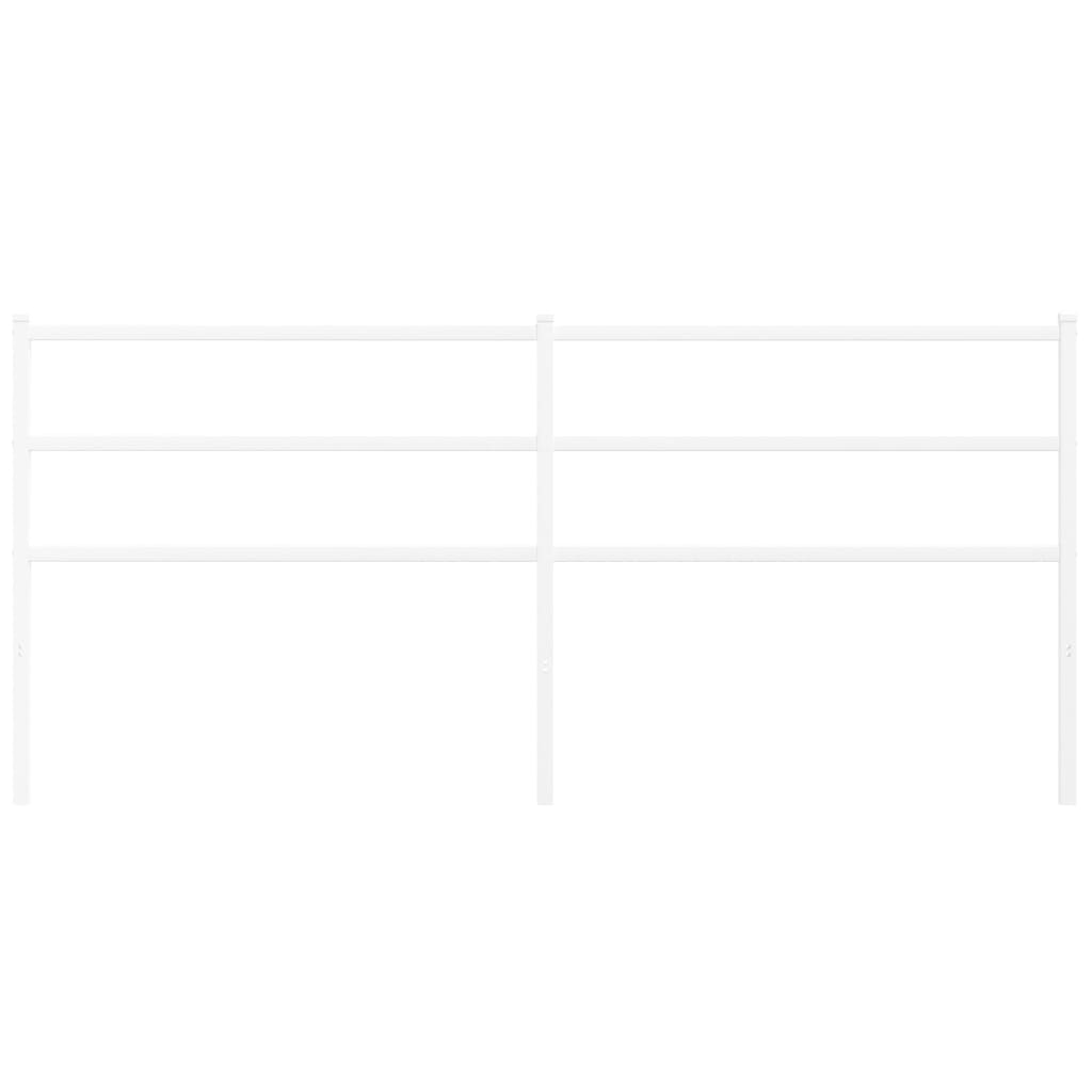 Metal Headboard White 193 cm