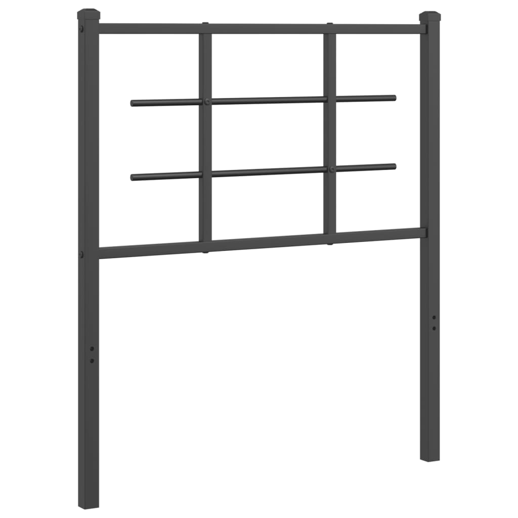Metal Headboard Black 75 cm