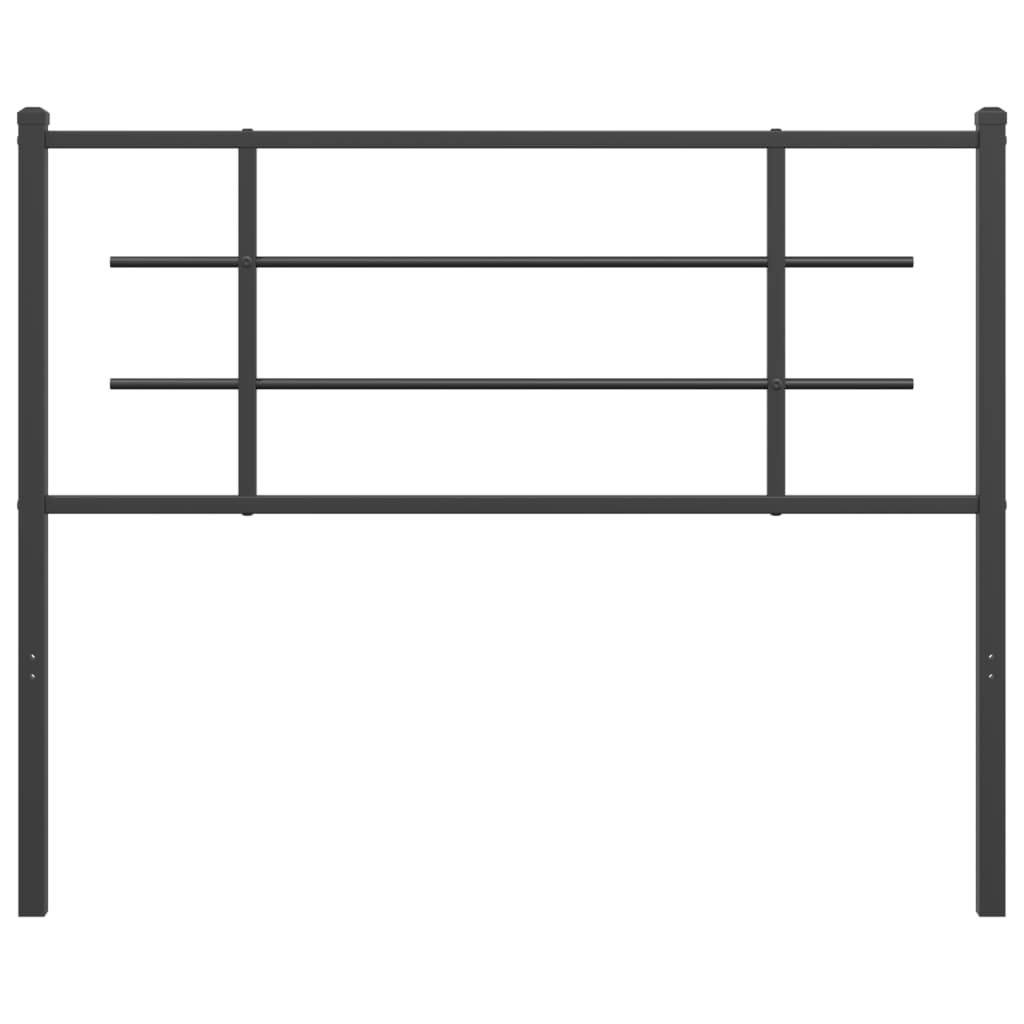 Metal Headboard Black 107 cm