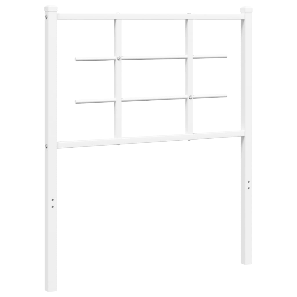 Metal Headboard White 75 cm