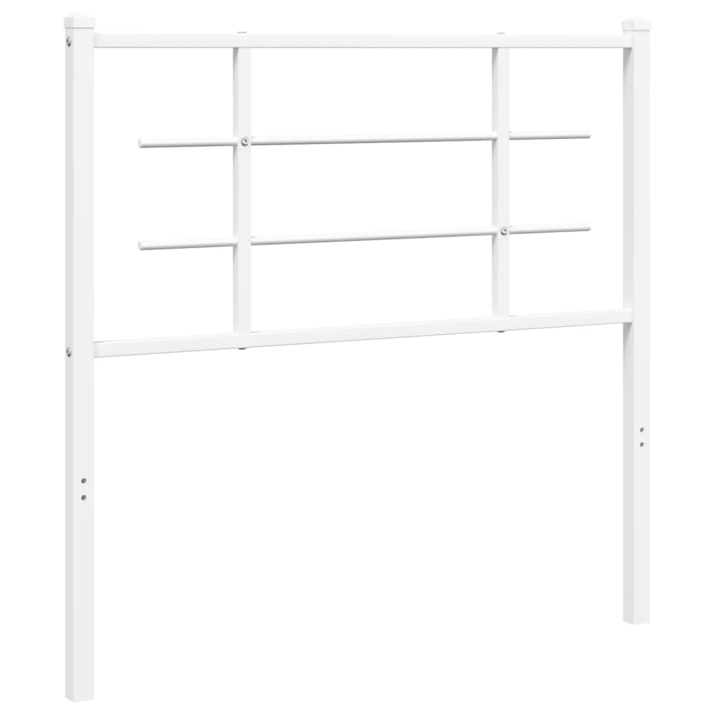 Metal Headboard White 100 cm
