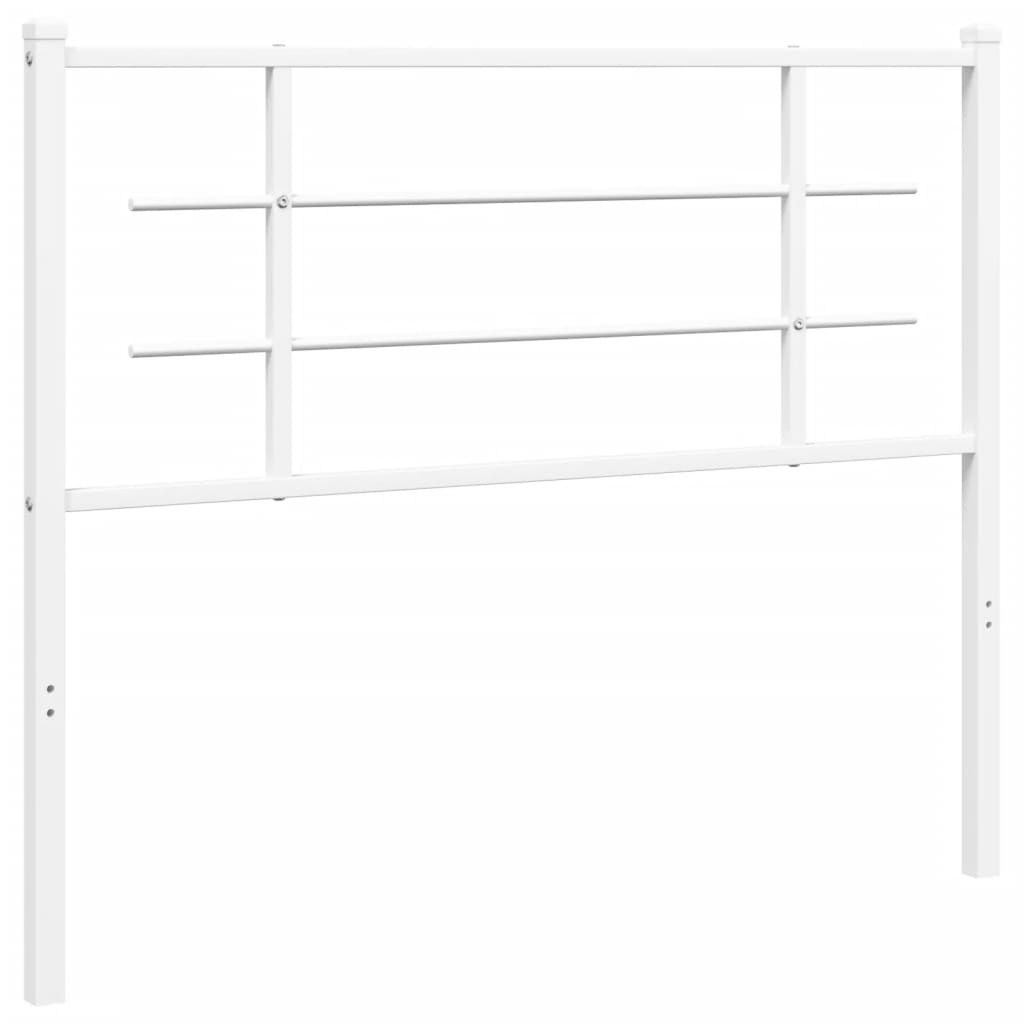 Metal Headboard White 107 cm