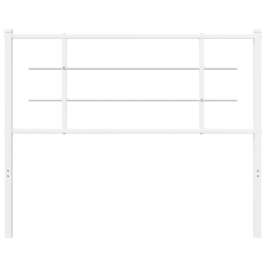 Metal Headboard White 107 cm