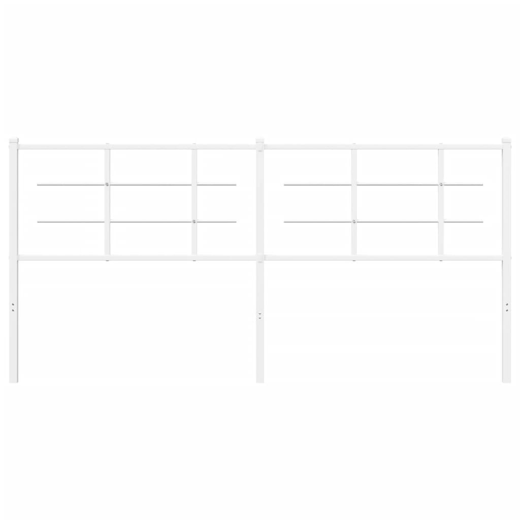 Metal Headboard White 180 cm