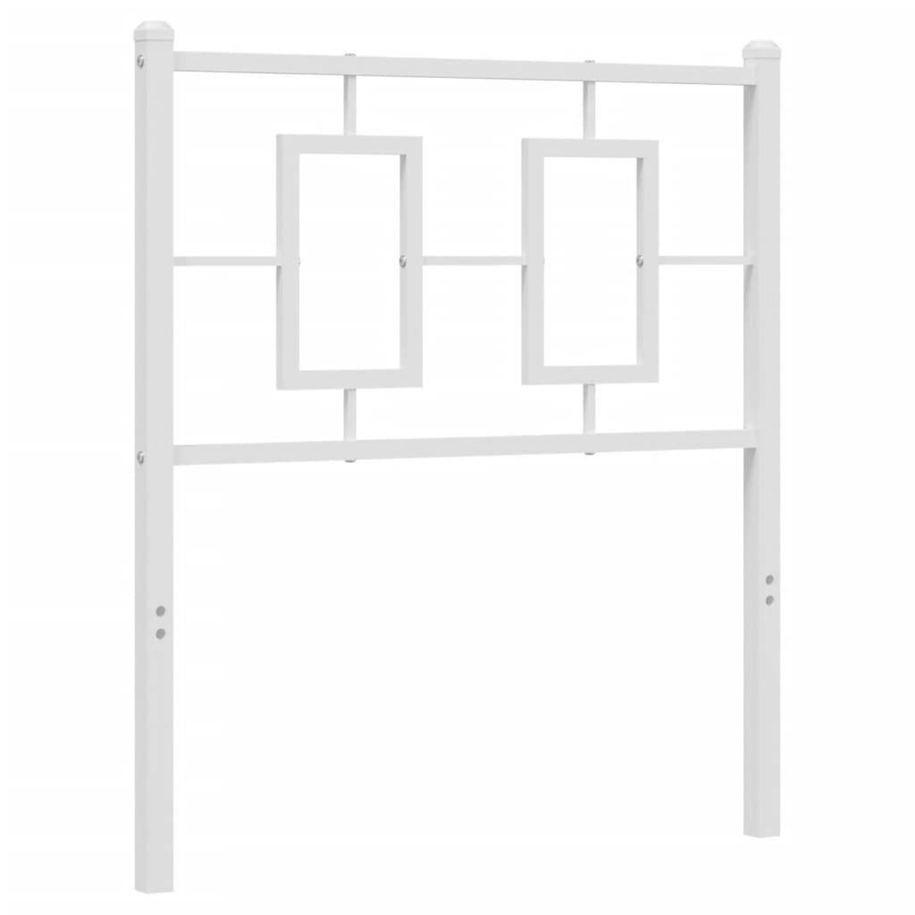 Metal Headboard White 75 cm