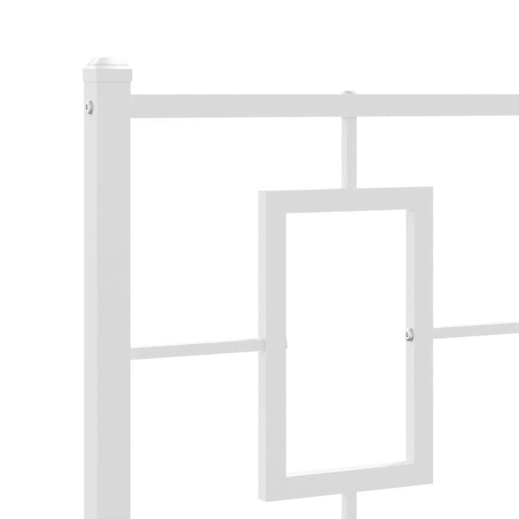 Metal Headboard White 75 cm