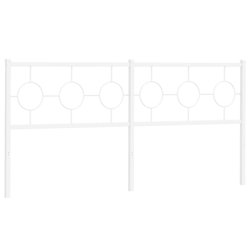Metal Headboard White 180 cm