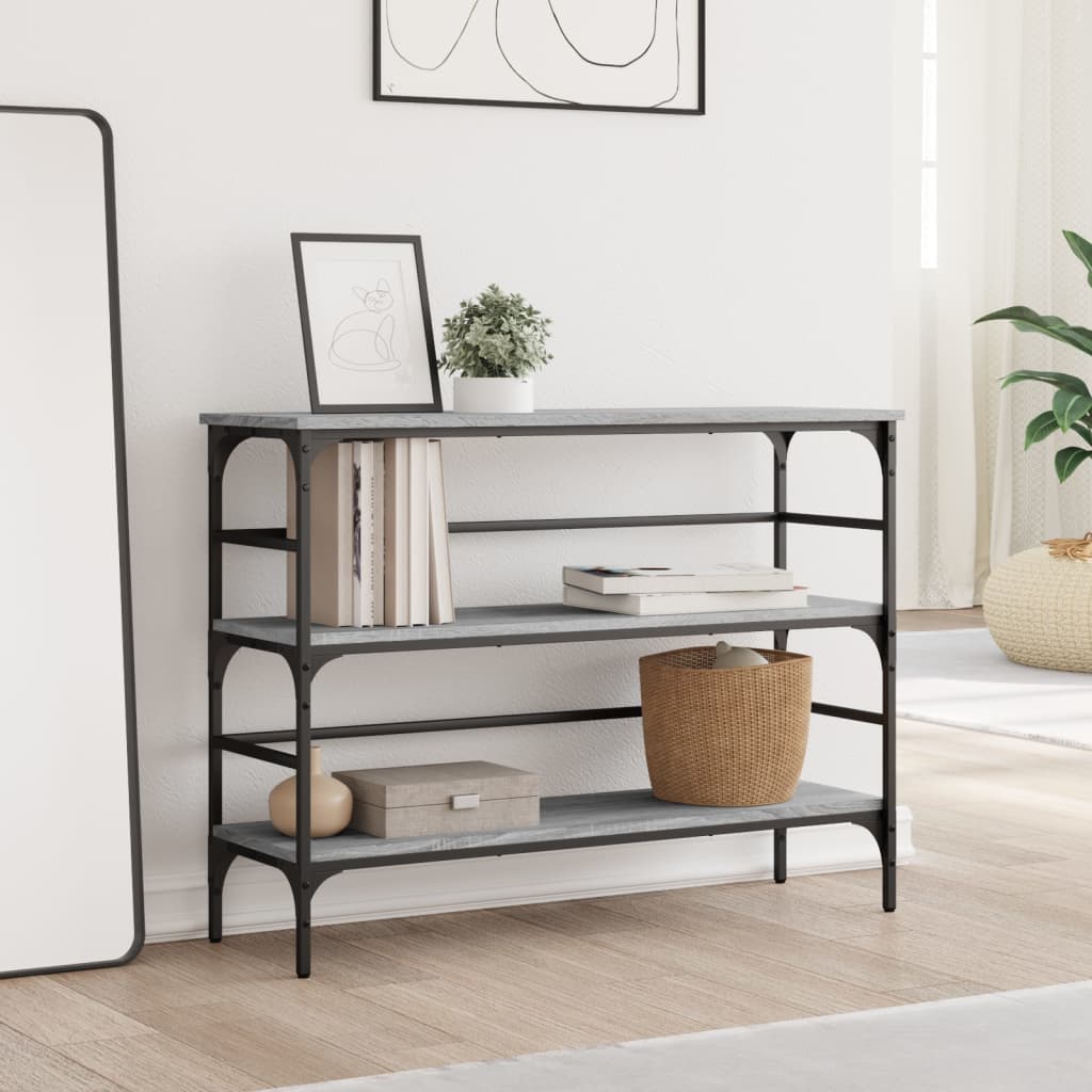 Console Table Grey Sonoma 100x32x75 cm Engineered Wood
