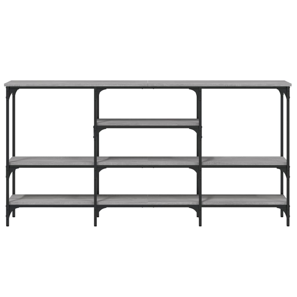 Console Table Grey Sonoma 160x29x80 cm Engineered Wood