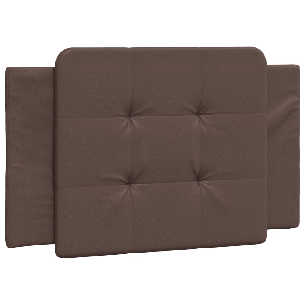 Bed Frame without Mattress "Zadar" Brown 100x200 cm Faux Leather
