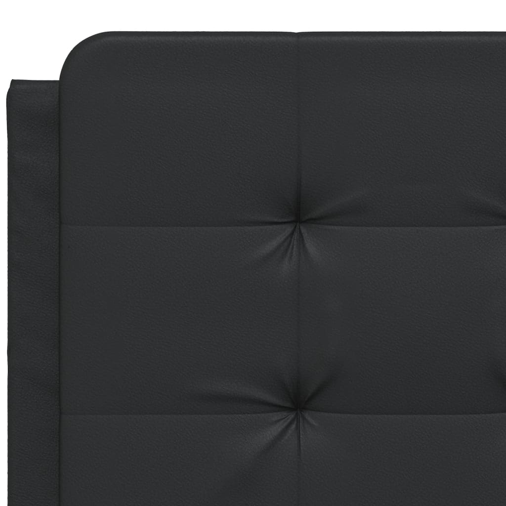 Bed Frame without Mattress "Zadar" Black 120x200 cm Faux Leather