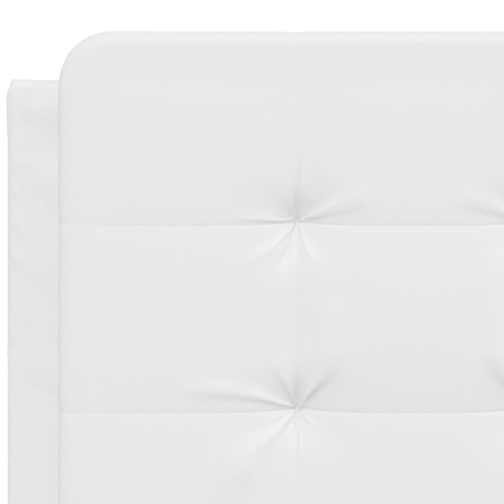 Bed Frame without Mattress "Zadar" White 140x200 cm Faux Leather