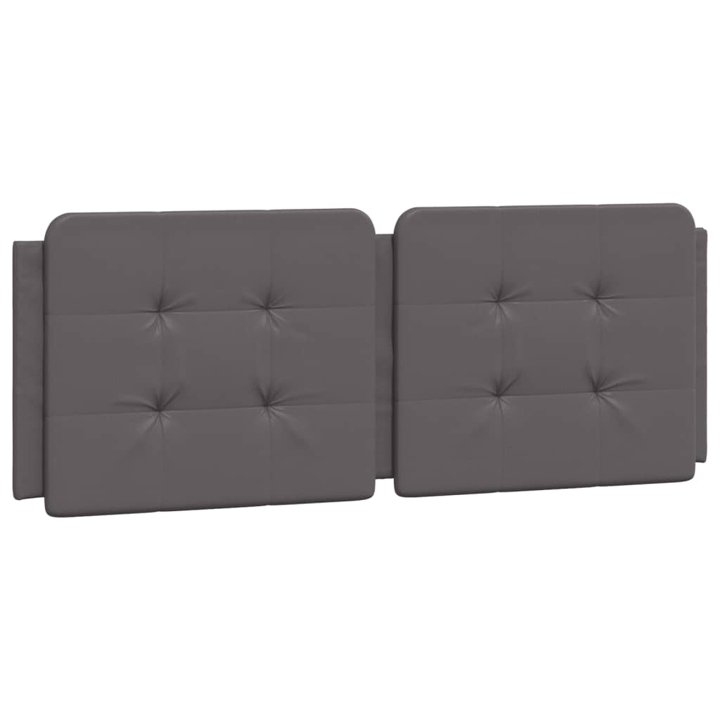 Bed Frame without Mattress "Zadar" Grey 140x200 cm Faux Leather