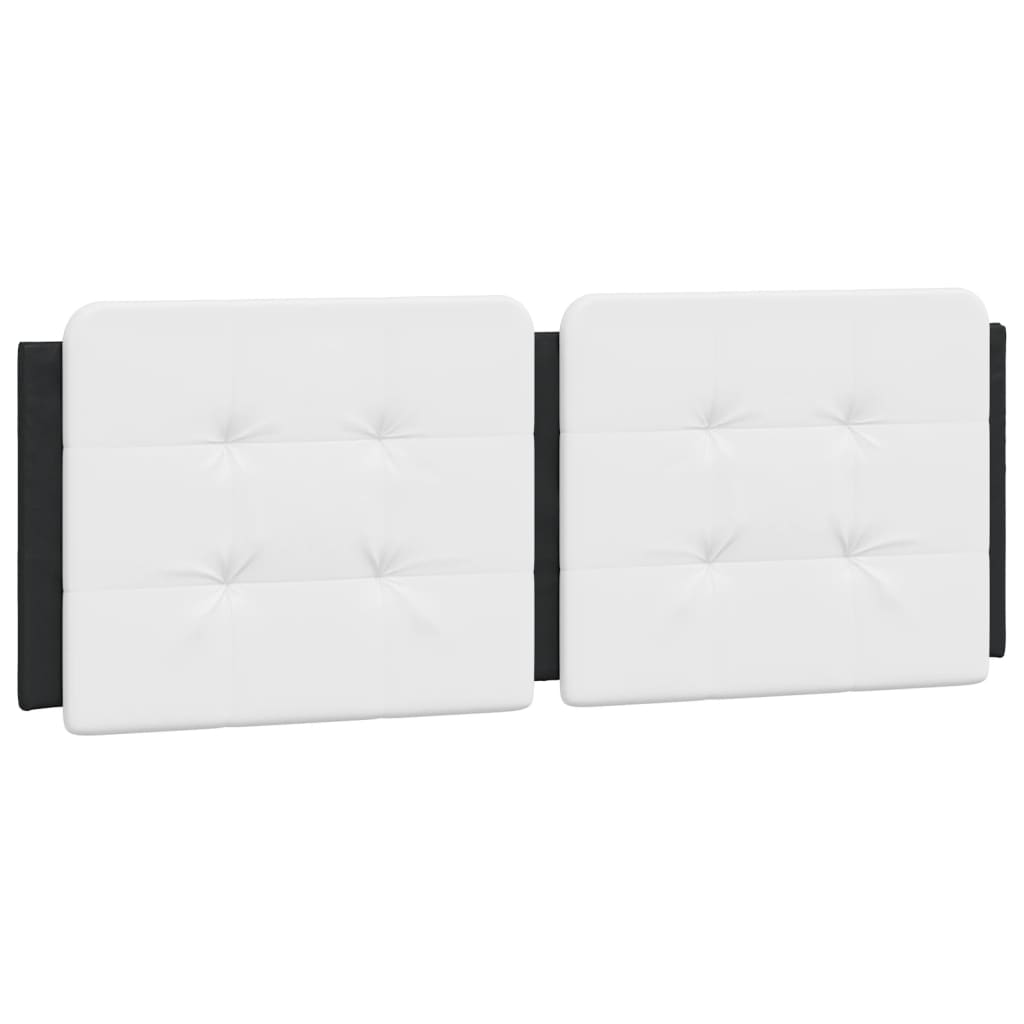 Bed Frame without Mattress "Zadar" Black and White 140x200 cm Faux Leather