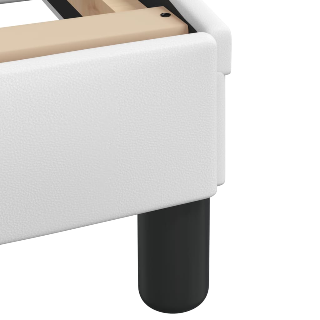 Bed Frame without Mattress "Zadar" White 180x200 cm Super King Faux Leather