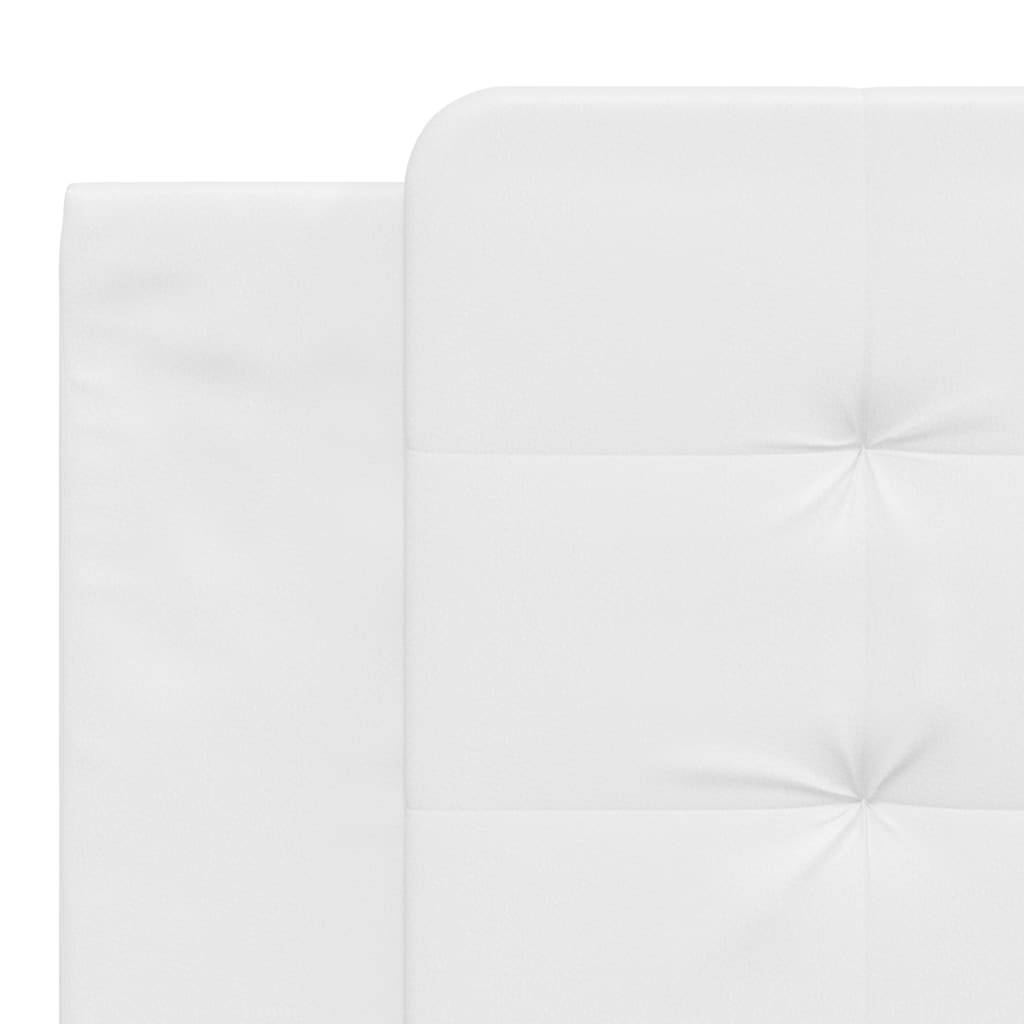 Bed Frame without Mattress "Zadar" White 180x200 cm Super King Faux Leather