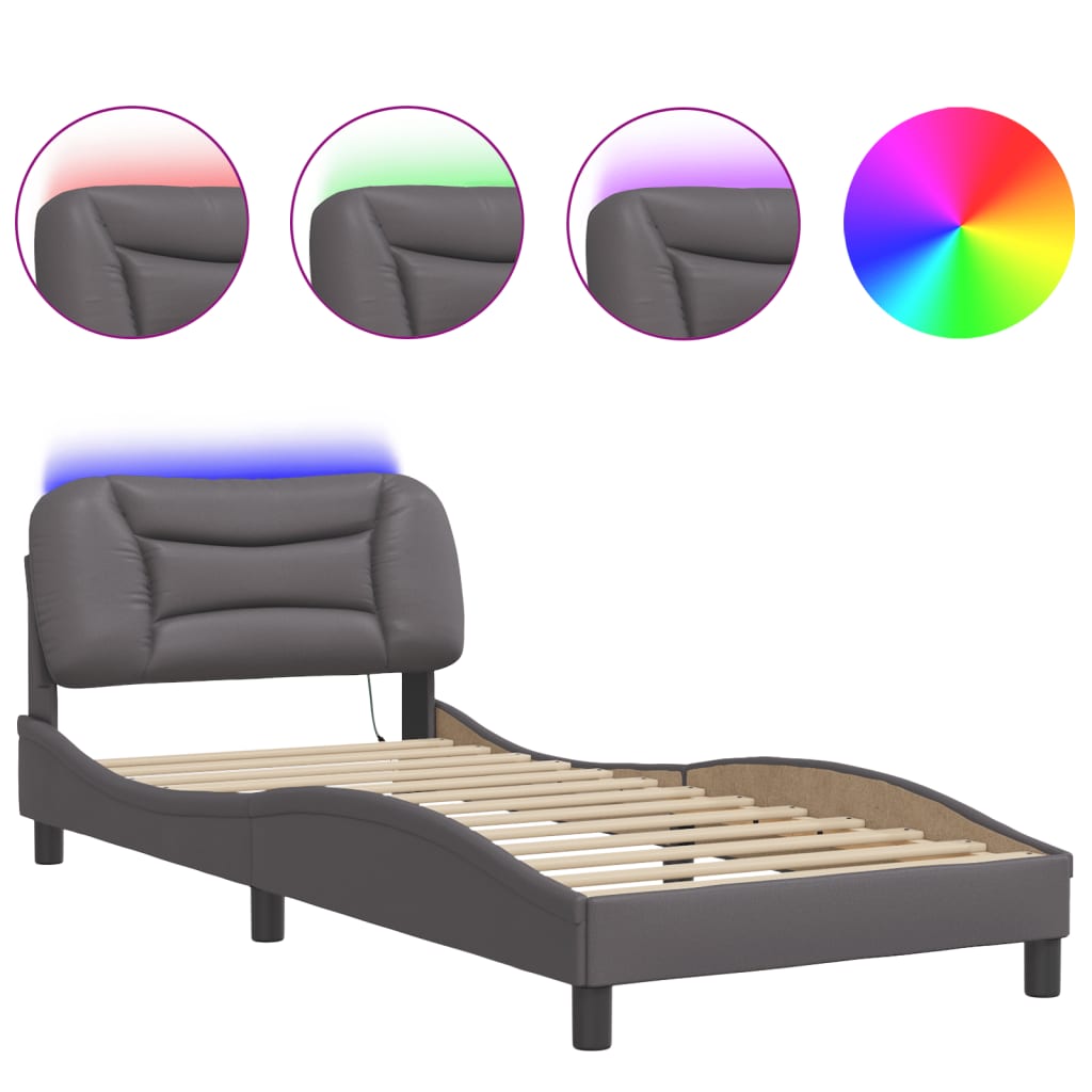 Bed Frame with LED without Mattress 