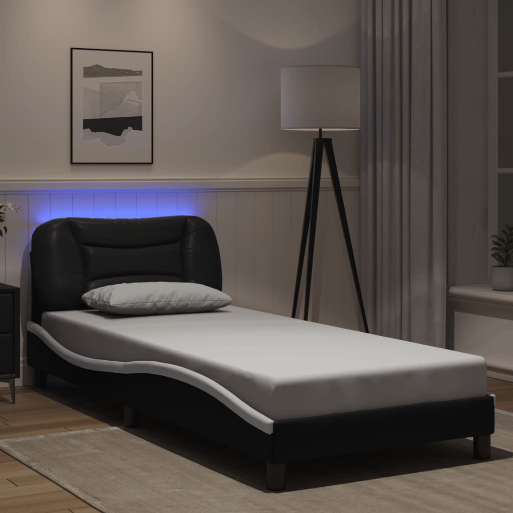 Bed Frame with LED without Mattress 