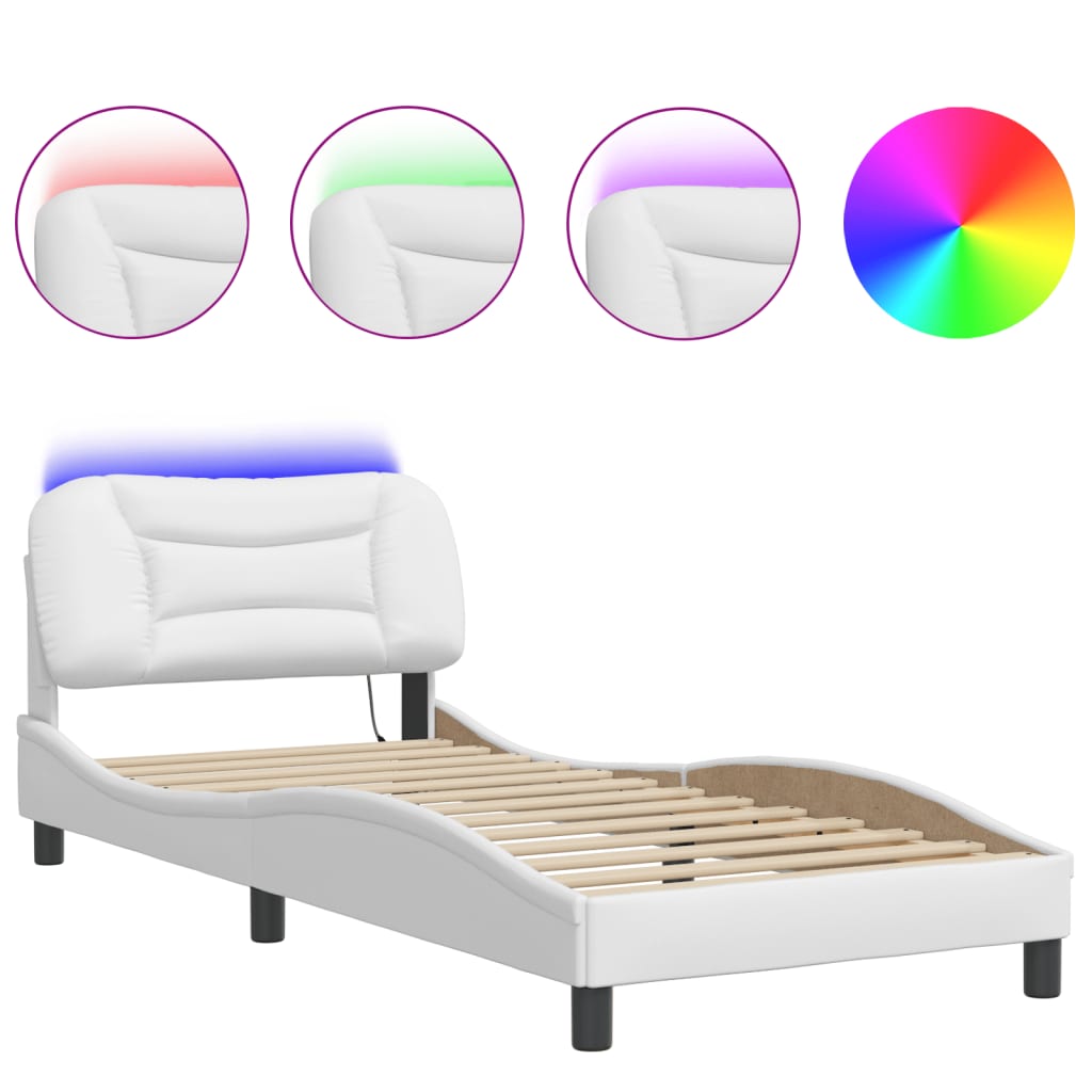 Bed Frame with LED without Mattress 
