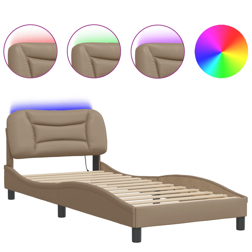 Bed Frame with LED without Mattress 