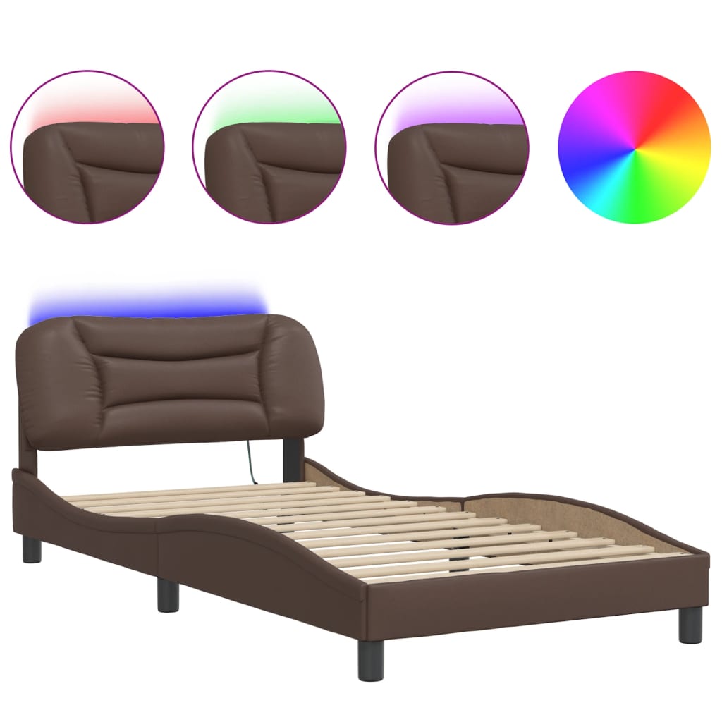 Bed Frame with LED without Mattress 