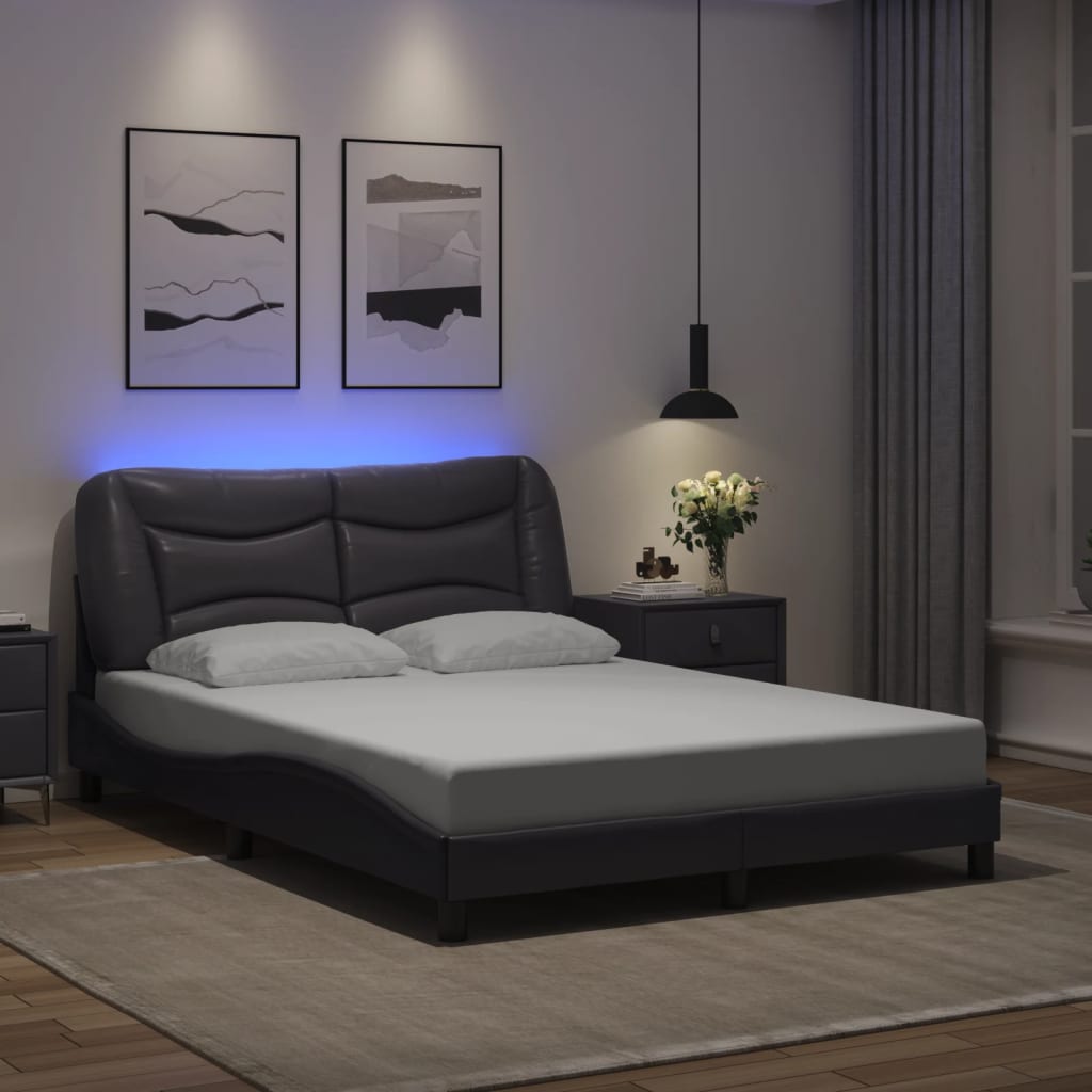 Bed Frame with LED without Mattress 