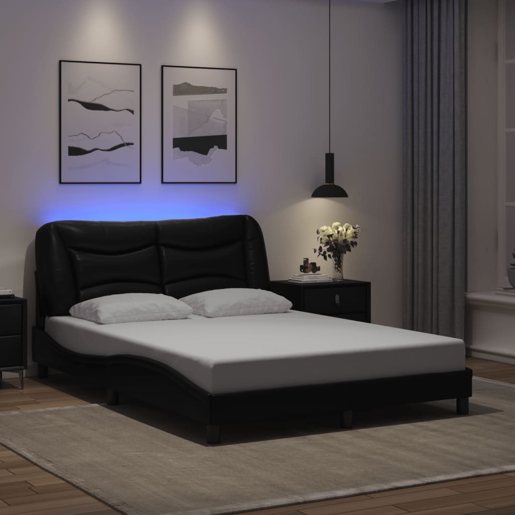 Bed Frame with LED without Mattress 