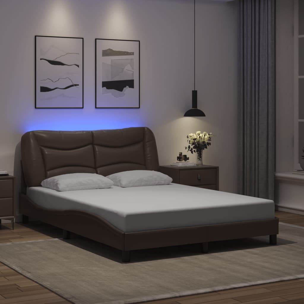 Bed Frame with LED without Mattress 
