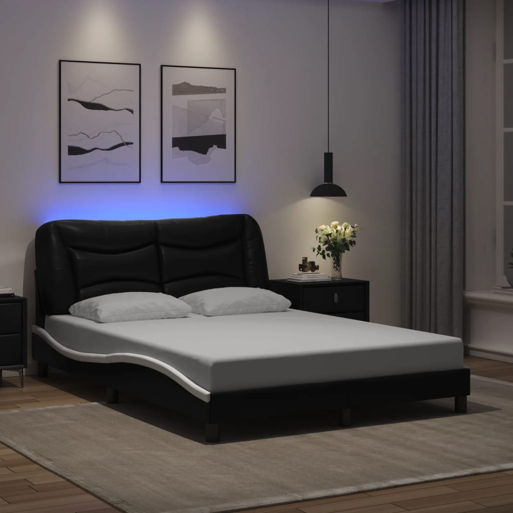 Bed Frame with LED without Mattress 