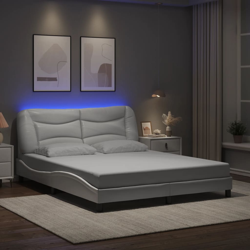 Bed Frame with LED without Mattress 
