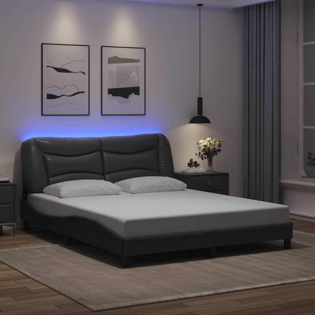 Bed Frame with LED without Mattress 