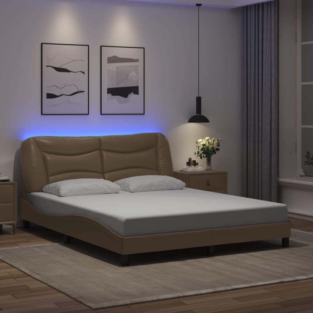 Bed Frame with LED without Mattress 