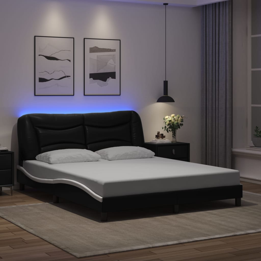 Bed Frame with LED without Mattress 